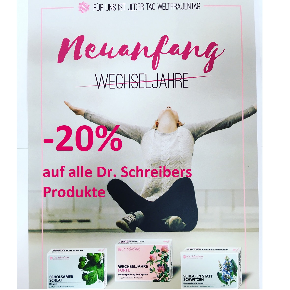 Sparen Sie 20% auf alle Dr. Schreibers Produkte